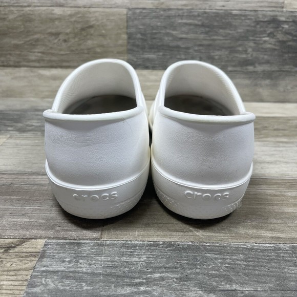 Crocs Neria Clogs Women’s Size 7 White Slip-Resistant Work Shoes 11773 - Picture 5 of 8